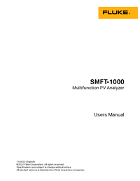 Thumbnail of document Manual - SMFT-1000 Multifunction PV Tester & Performance Anaylzer